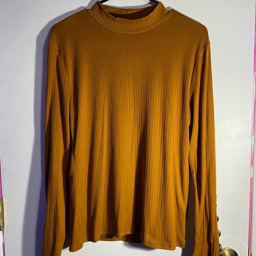 Mustard Turtleneck Sweater